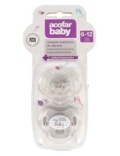 Acofarbaby Chupete Silicona Piedra 12M