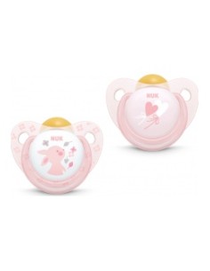 Nuk Chupete Anatómico Látex Talla 2 2Uds Rosa