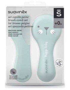 Suavinex Set Cepillo Peine Verde Decorad