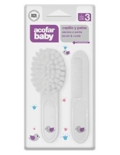 Acofarbaby Cepillo Y Peine Infan Blanco