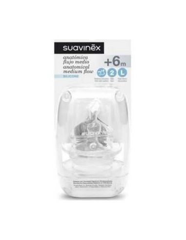 Suavinex®  Tetina Silicona Boca Ancha Flujo...