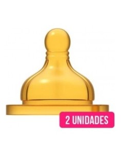 Chicco® Tetina Fisiológica Caucho Flujo Normal 2Uds