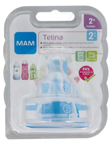 Tetina Mam Ultivent Silicona Fluj Nº2 2U