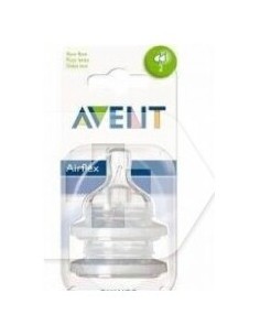 Avent Tetina Silicona Flujo Recién Nacido 0M+ 2Uds