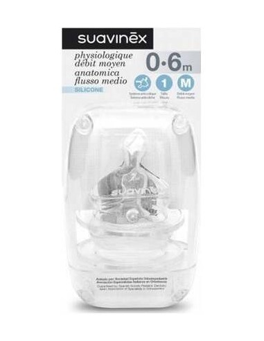 Suavinex Tetina Silicona Anatomica  T1M 2 U