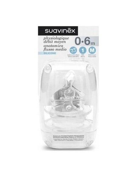 Suavinex Tetina Silicona Anatomica  T1M 2 U