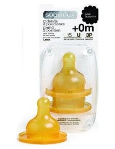 Suavinex® Tetina Látex Boca Ancha Talla 1 3 Posiciones 2Uds