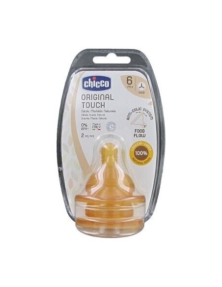 Chicco Tetina Original Touch 6M+ Papilla 2Unid