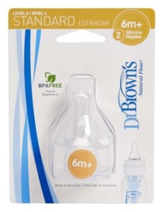 Dr Brown'S Natural Flow Tetina Silicona Standard 6 Meses...
