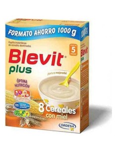 Blevit Plus 8 Cereales Miel 1000 Gramos