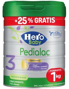 Hero Baby Pedialac 3 Bote 800 G +25%