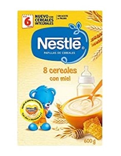 Nestlé Papilla 8 Cereales Miel 600G