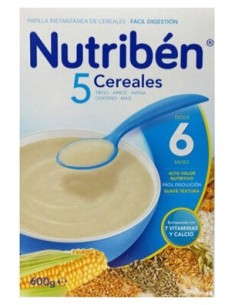 Nutriben 5 Cereales 600 G.
