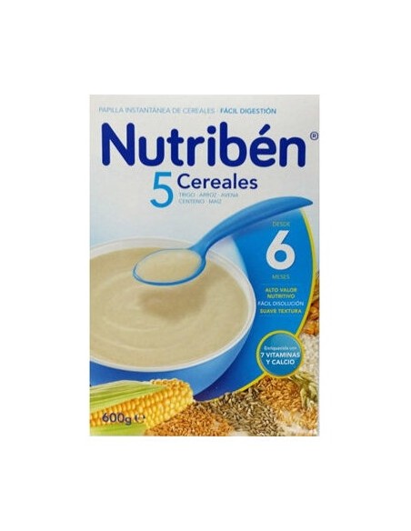Nutriben 5 Cereales 600 G.