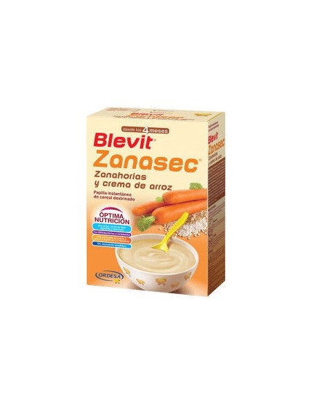 Blevit® Zanasec Zanahorias Crema De Arroz 300G