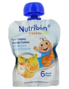 Nutriben Fruta&Go Pera, Platano, Naranja Galletas 90 G