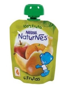Nestle Naturnes Pouches 4 Frutas 90 Gr