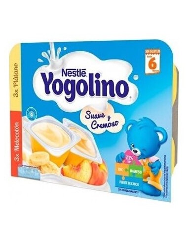 Yogolino 3 Platano 3 Melocoton 6 X 60Gr