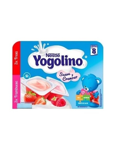 Yogolino 3 Fresa 3 Frambuesa 6 X 60 Gr