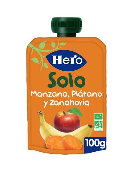 Hero Pedialac Solo Manzana Platano Y Yogur 120G