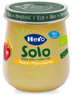Hero Baby Solo Pera Y Manzana 120 Gr