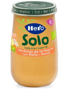 Hero Baby Solo Verduras Con Pollo Y Arroz 190G