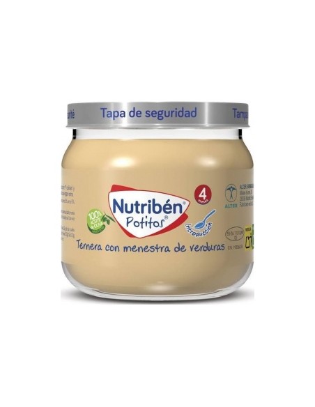 Nutriben Ternera Menestra Verdura 120 Gr