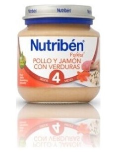 Nutriben Potito Inicio A La Carne Pollo Y Jamon 120 G