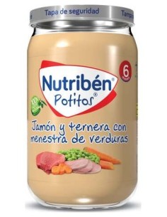 Nutriben Potito Jamon Terner Verd 235 Gr