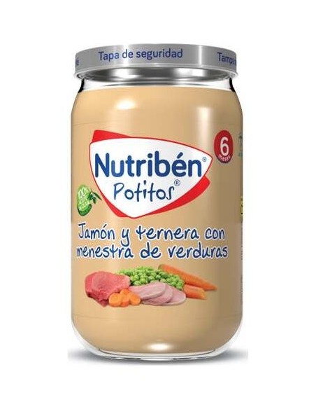 Nutriben Potito Jamon Terner Verd 235 Gr