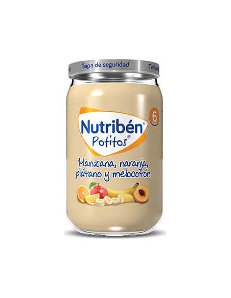 Nutriben Potito Manzana Naranja Platano Y Melocoton 235 Gr
