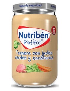 Nutriben Potito Ternera Con Judias Verdes Y Zanahoria 235Gr