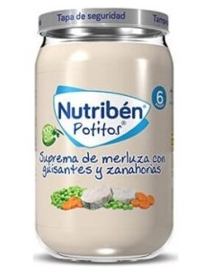 Nutriben Potito Merluza Con Guisantes 235Gr