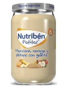 Nutriben Manzana Naranja Platano Y Galleta Potito 235 G