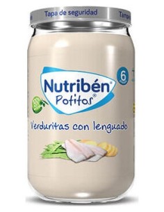 Nutriben Potito Verduritas Con Lenguado 235Gr