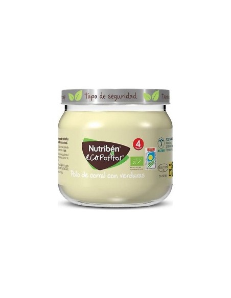 Nutriben Ecopotitos Pollo Corral Verduras 120 G