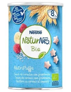 Nestle Naturnes Bio Nutripuffs Cereales Con Frambuesa 35G