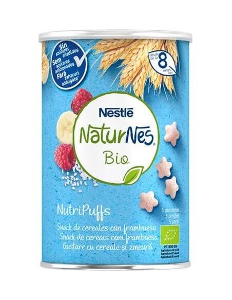 Nestle Naturnes Bio Nutripuffs Cereales Con Frambuesa 35G