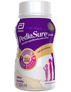 Pediasure Drink  Pack 4 Botellas X 200 Ml Vainilla