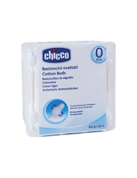 Bastoncillos Chicco Cotton Net Seg 64Ud