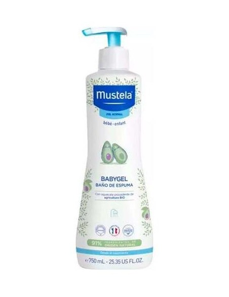 Mustela Babygel Baño Espuma Con Aguacate Bio 750Ml