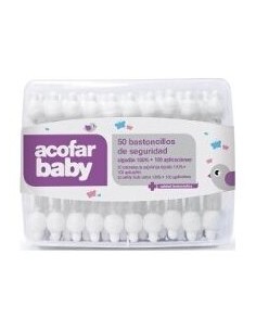 Acofarbaby Bastoncillos De Seguridad 50Uds