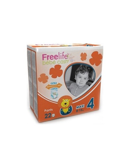 Bebecash Freelife Pañal 7-18Kg Maxi 22Uds