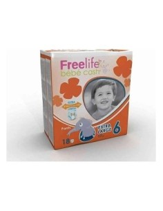 Bebecash Freelife Pañal +18Kg Xl 22Uds