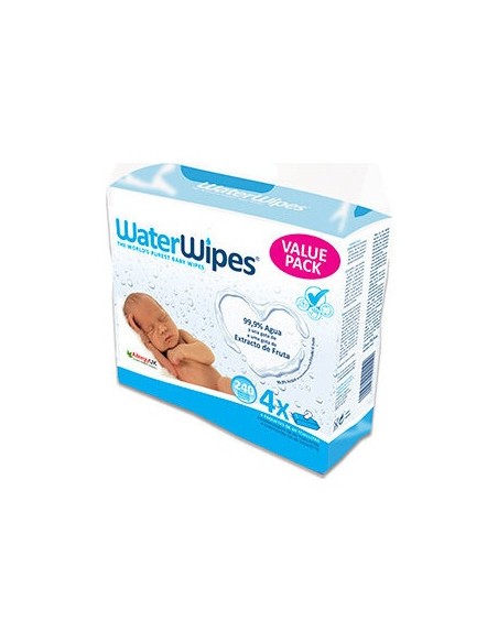 Waterwipes Toallitas Para Bebe Pack Economico 4 X 60 U