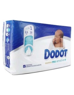 Dodot Pro Sensitive Pañales Talla 1 (2-5Kg) 38Uds