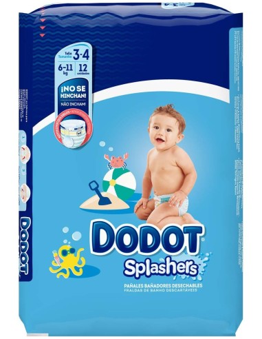 Dodot Pañal Bañador Splasher Talla 3-4 //6-11Kg...