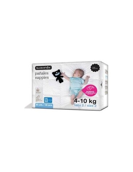 Suavinex Pañal Talla Mediana 4-10Kg 32Uds