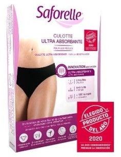 Saforelle Culotte Ultra Absorbante Noir Taille Xl