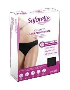 Saforelle Culotte Ultra Absorbente Negro Talla M